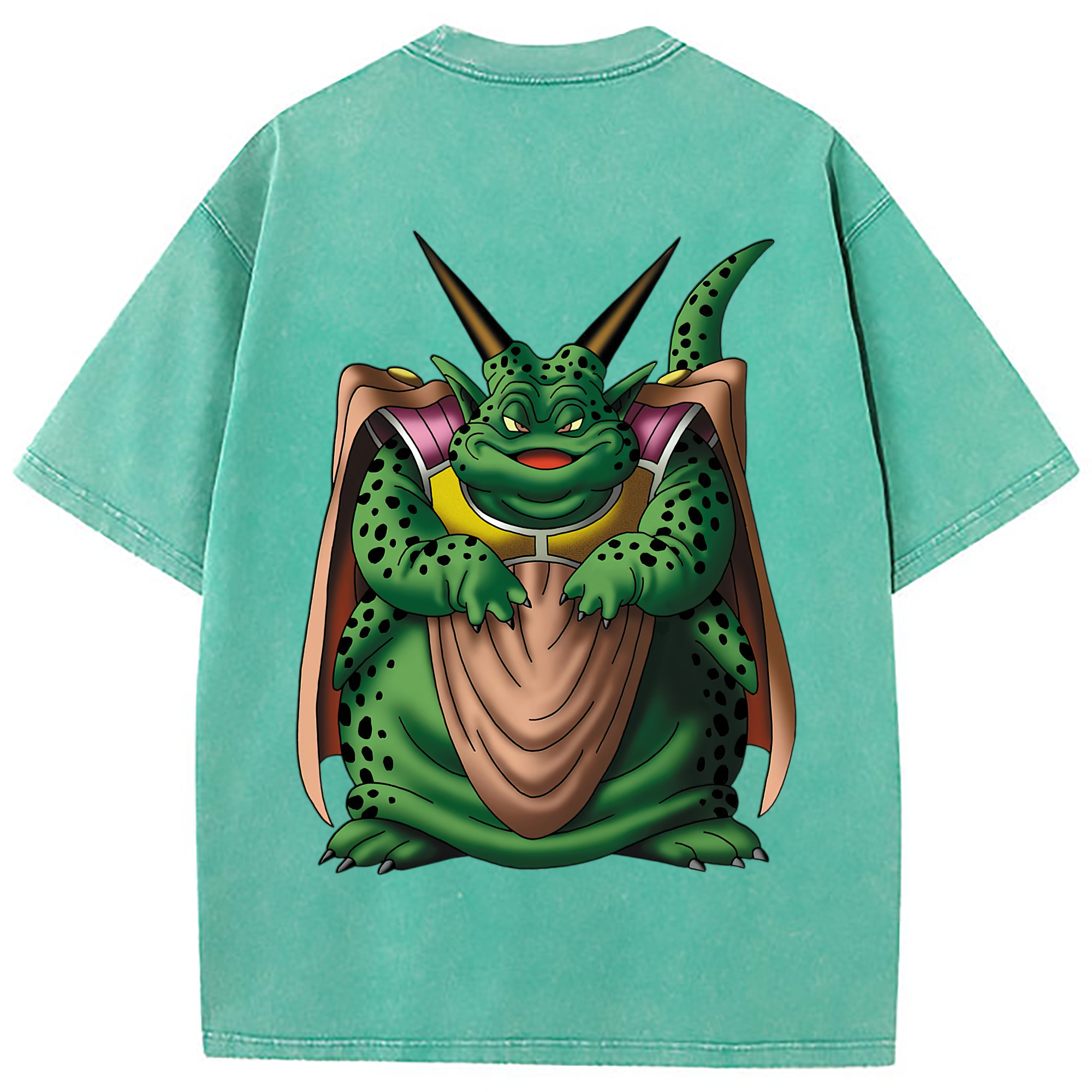 （画像用） ドラゴンクエスト Doragon Kuesuto Dragon Quest 綿100% ヴィンテージ風 半袖Tシャツ（背面プリント）